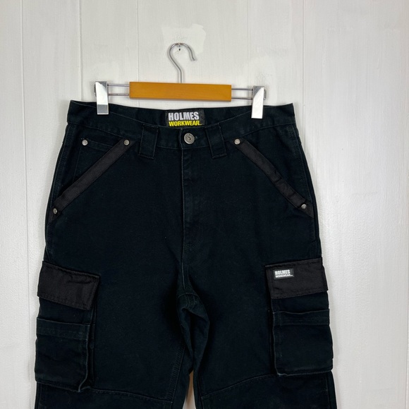 Holmes Workwear Canvas Cargo Pants Sz 30x32 - Picture 3 of 11